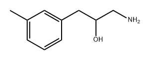 1-氨基-3-(间甲苯基)丙烷-2-醇 结构式