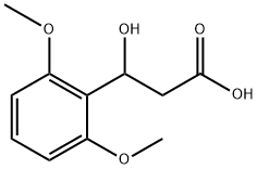 3-(2,6-dimethoxyphenyl)-3-hydroxypropanoic acid 结构式