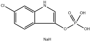6-Chloro-3-indolyl phosphate disodium salt 结构式
