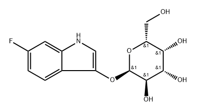 6-Fluoro-3-indolyl α-D-galactopyranoside 结构式