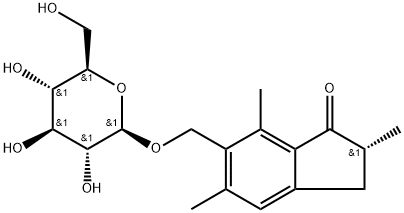 NORPTEROSIN B GLUCOSIDE 结构式