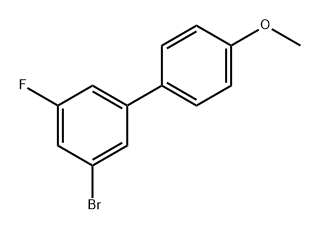 3-溴-5-氟-4'-甲氧基-1,1'-联苯 结构式