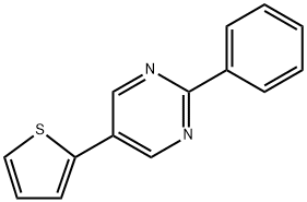 2-phenyl-5-(thiophen-2-yl)pyrimidine 结构式