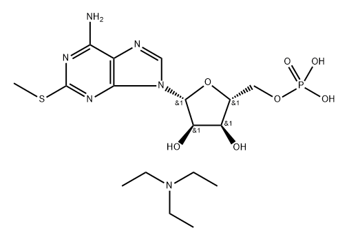 2-METHYLTHIO-AMP DITEA 结构式