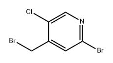 2-bromo-4-(bromomethyl)-5-chloropyridine 结构式