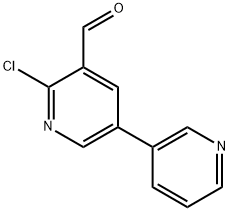 6-chloro-[3,3'-bipyridine]-5-carbaldehyde 结构式