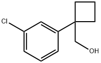 1-(3-氯苯基)环丁基甲醇 结构式