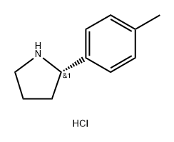 (S)-2-(4-methylphenyl)pyrrolidine hydrochloride 结构式