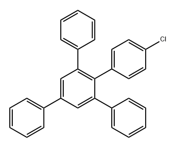 1-(4-氯苯基)-2,4,6-三苯基苯 结构式