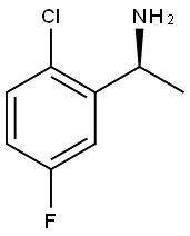 (1S)-1-(2-chloro-5-fluorophenyl)ethan-1-amine 结构式