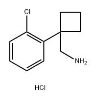 (1-(2-氯苯基)环丁基)甲胺盐酸盐 结构式