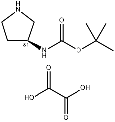 (S)-tert-butyl pyrrolidin-3-ylcarbamate oxalate(2:1) 结构式