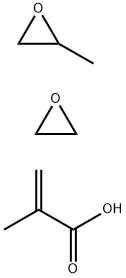 Oxirane, methyl-, polymer with oxirane, bis(2-methyl-2-propenoate), block (4-EO + 7-PO) 结构式