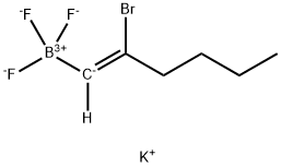 (Z)-2-溴-1-己烯三氟硼酸钾 结构式