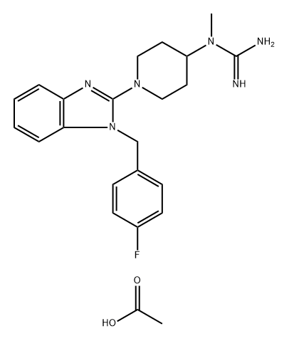 咪唑斯汀杂质3乙酸盐 结构式