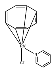 Rhodium, chloro[(1,2,5,6-<C)-1,3,5,7-cyclooctatetraene](pyridine)- 结构式