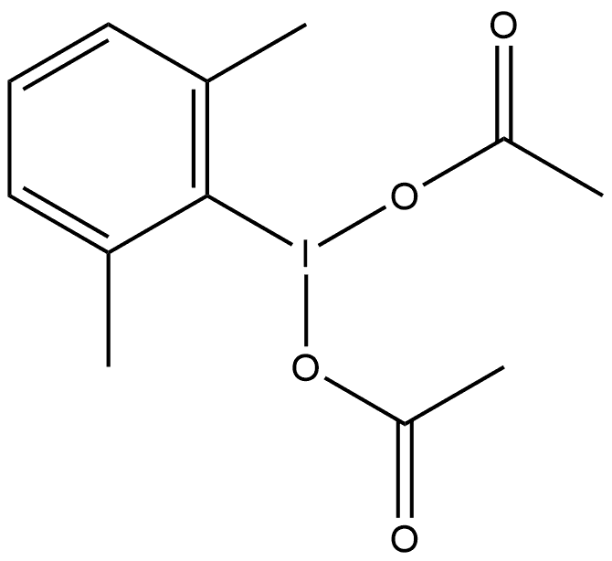 Diacetoxy(2,6-dimethylphenyl)-λ3-iodane 结构式