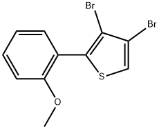 3,4-Dibromo-2-(2-methoxyphenyl)thiophene 结构式