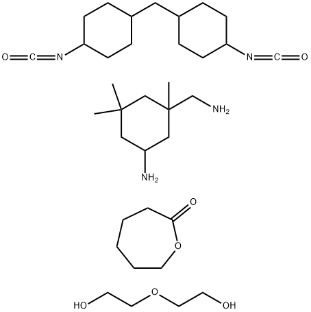 2-Oxepanone, polymer with 5-amino-1,3,3-trimethylcyclohexanemethanamine, 1,1'-methylenebis[4-isocyanatocyclohexane] and 2,2'-oxybis[ethanol] 结构式