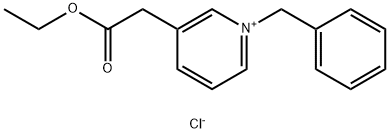 1-苄基-3-乙氧基羰基甲基-氯化吡啶鎓 结构式