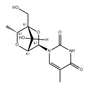 cEt-BNA-Thymidine 结构式