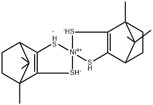 Nickle,bis[(1R,4S)-1,7,7-trimethylbicyclo[2,2,1]hept-2-ene-2,3-dithiolato(2-)-Ks2,kS3]-,(SP-4-1-)] 结构式