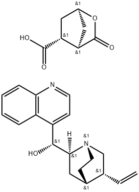 (1R,4R,5R)-3-氧代-2-氧杂双环[2.2.1]庚烷-5-羧酸辛可尼丁盐 结构式