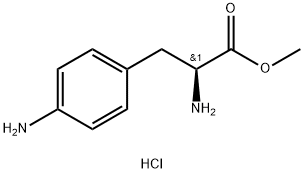 L-Phenylalanine, 4-amino-, methyl ester, hydrochloride (1:1) 结构式