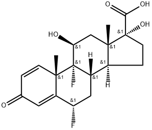 二氟泼尼酯杂质 14 结构式
