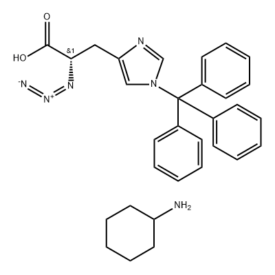 NiM-trityl-L-azidohistidine CHA salt 结构式