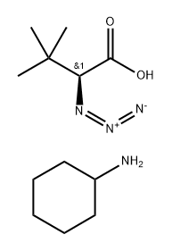 L-azido-tert-leucine CHA salt 结构式