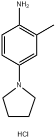 2-甲基-4-(吡咯烷-1-基)苯胺二盐酸盐 结构式