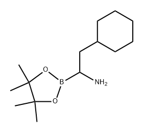 1,3,2-Dioxaborolane-2-methanamine, α-(cyclohexylmethyl)-4,4,5,5-tetramethyl- 结构式