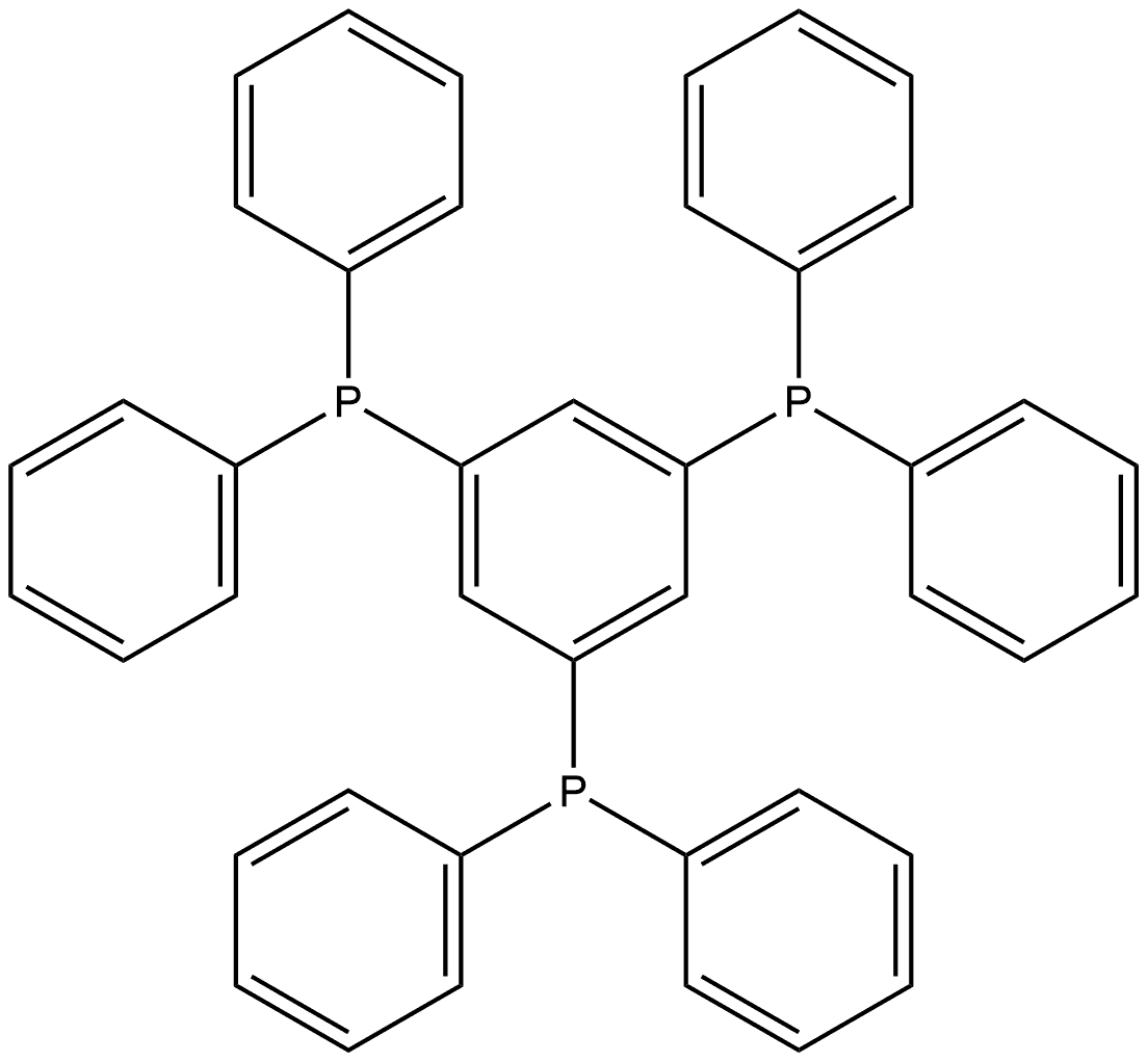 1,3,5-tri(diphenylphosphino)benzene 结构式