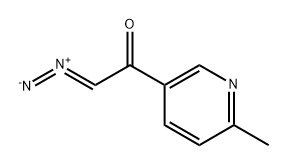 Ethanone, 2-diazo-1-(6-methyl-3-pyridinyl)- 结构式