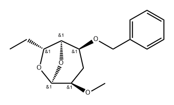 .alpha.-D-gulo-Octopyranose, 1,6-anhydro-3,7,8-trideoxy-2-O-methyl-4-O-(phenylmethyl)- 结构式