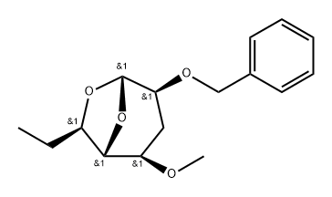 .alpha.-talo-Octopyranose, 1,6-anhydro-3,7,8-trideoxy-4-O-methyl-2-O-(phenylmethyl)- 结构式