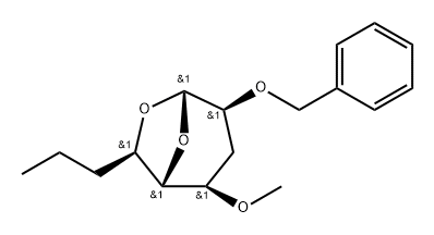 .alpha.-talo-Nonopyranose, 1,6-anhydro-3,7,8,9-tetradeoxy-4-O-methyl-2-O-(phenylmethyl)- 结构式