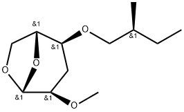 .beta.-D-ribo-Hexopyranose, 1,6-anhydro-3-deoxy-2-O-methyl-4-O-(2-methylbutyl)-, (S)- 结构式