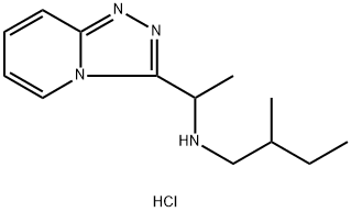 N-(1-([1,2,4]三唑并[4,3-A]吡啶-3-基)乙基)-2-甲基丁-1-胺二盐酸盐 结构式