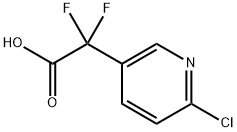 2-(6-氯吡啶-3-基)-2,2-二氟乙酸 结构式