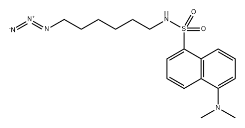 N-(6-Azidohexyl)-5-(dimethylamino)naphthalene-1-sulfonamide 结构式