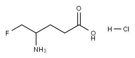 4-氨基-5-氟戊酸盐酸盐 结构式