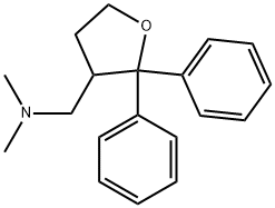 3-Furanmethanamine, tetrahydro-N,N-dimethyl-2,2-diphenyl-, (+)- 结构式