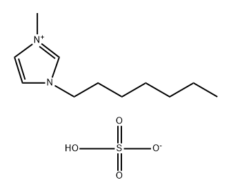 1-庚基-3- 甲基味唑硫酸氢盐 结构式