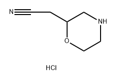 2-Morpholineacetonitrile, hydrochloride 结构式