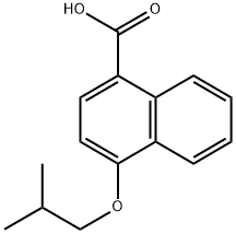 4-Isobutoxy-1-naphthoic acid 结构式