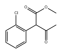 Benzeneacetic acid, α-acetyl-2-chloro-, methyl ester 结构式