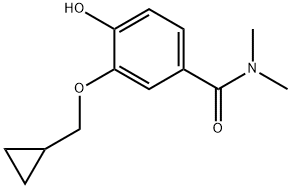 3-(Cyclopropylmethoxy)-4-hydroxy-N,N-dimethylbenzamide 结构式