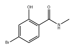 4-Bromo-2-hydroxy-N-methyl-benzamide 结构式